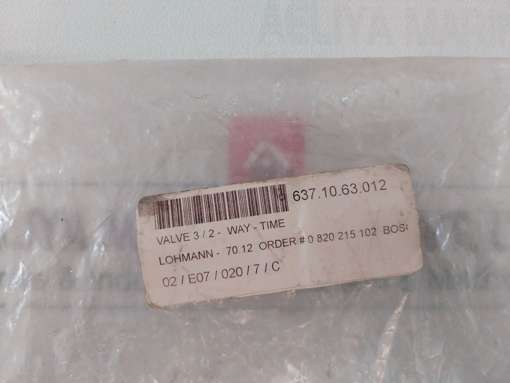 Bosch 0 820 215 102 Pneumatic Timer 0-100S 0 To 150 Psi