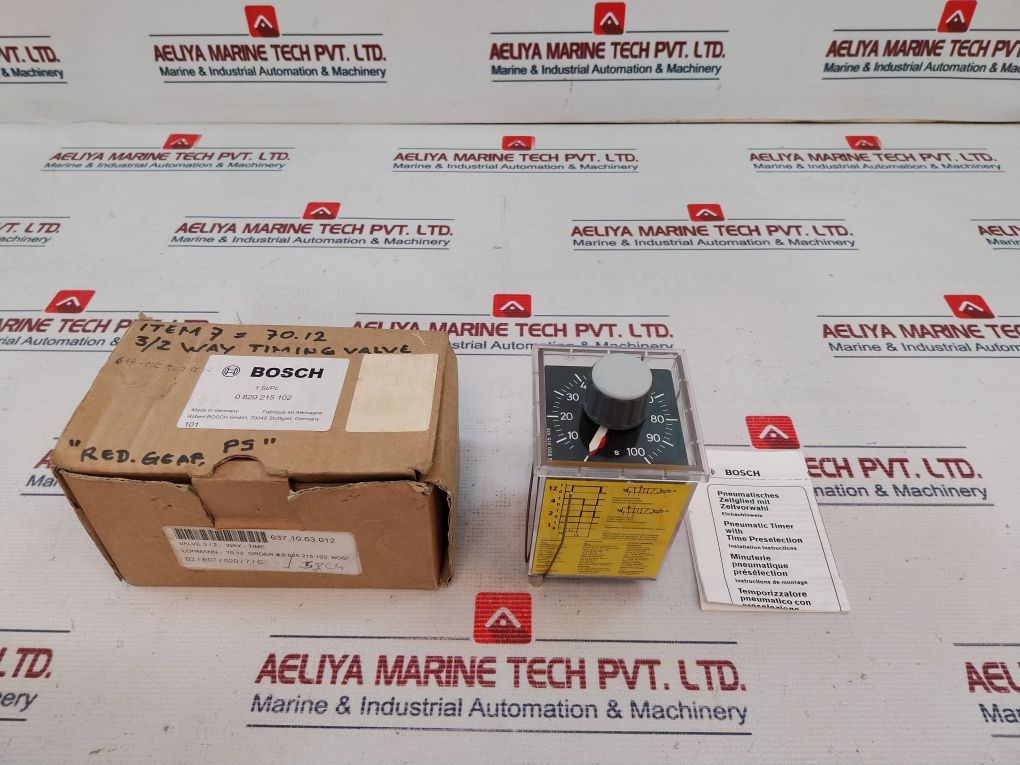 Bosch 0 820 215 102 Pneumatic Timer 0-150 Psi
