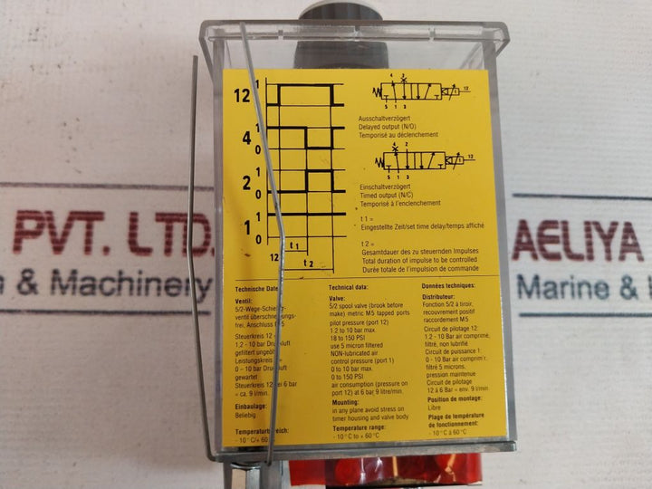 Bosch 0 820 215 102 Pneumatic Timer 1.2 To 10 Bar