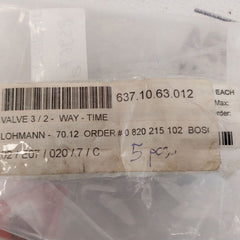 Bosch 0 820 215 102 Pneumatic Timer 1.2 To 10 Bar