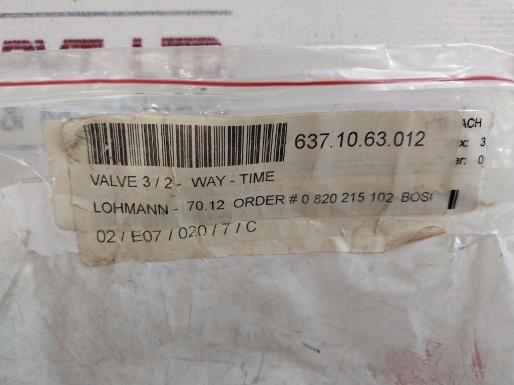 Bosch 0 820 215 102 Pneumatic Timer With Time Preselection