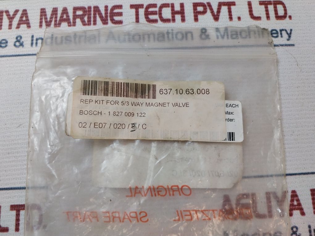 Bosch 1 827 009 122 Repair Kit For 5/3 Way Magnet Valve
