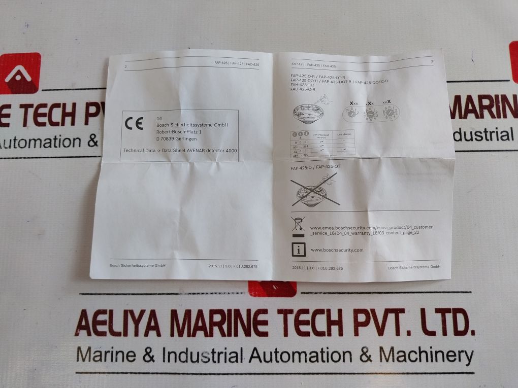 Bosch Fap-425-o Avenar Detector