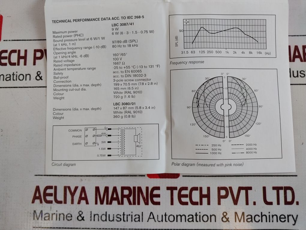 Bosch Lbc3087/41 Ceiling Loudspeaker 6W
