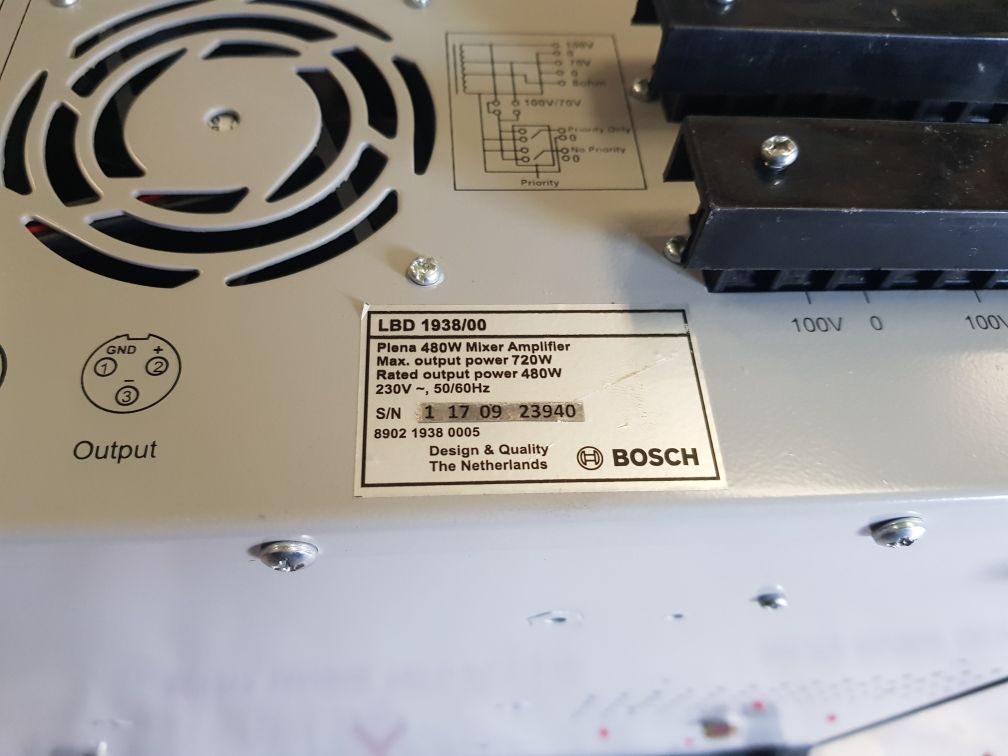 Bosch Lbd 1938/00 Plena Booster Amplifier F.01U.281.092