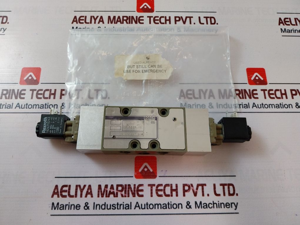 Rexroth Bosch 0 820 017 228 Double Solenoid Valve 24V Dc 4.8W