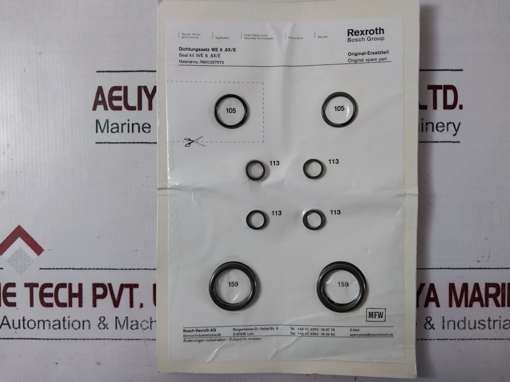 Bosch Rexroth R900357573 Seal Kit