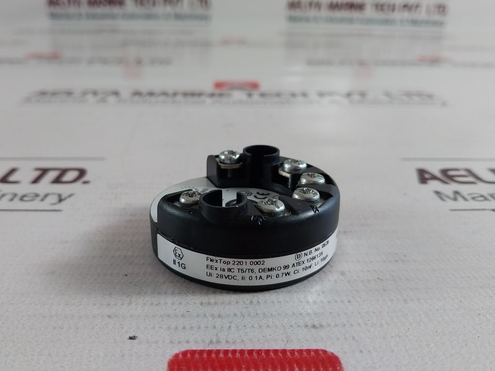 Bourdon Haenni Flextop 2201 0002 Temperature Transmitter Range Pt100: 0-100°