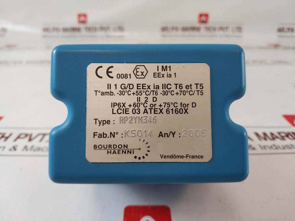 Bourdon Haenni Rp2Ym346 Pressure Switch