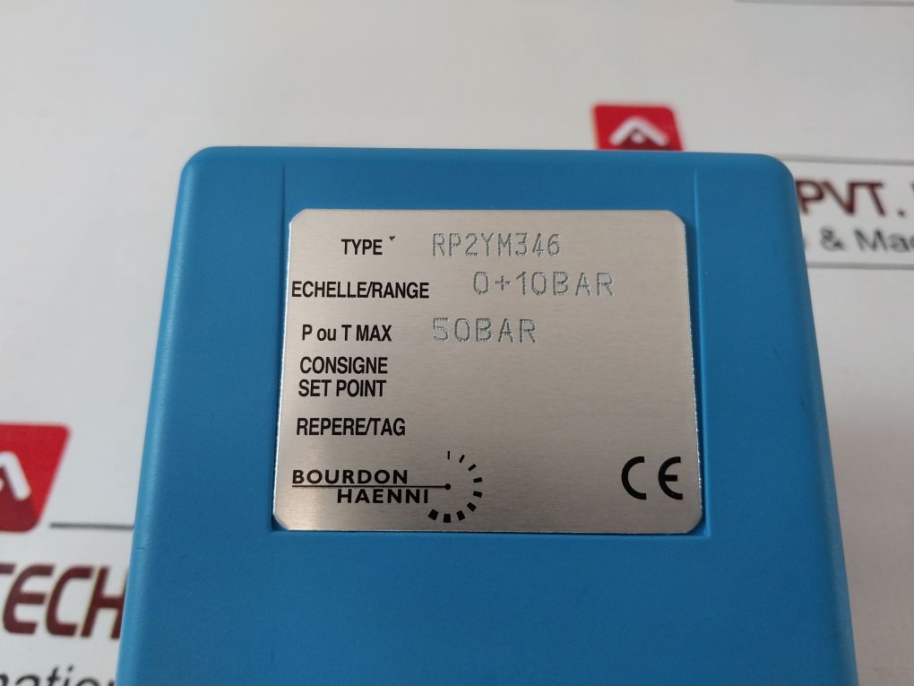 Bourdon Haenni Rp2Ym346 Pressure Switch