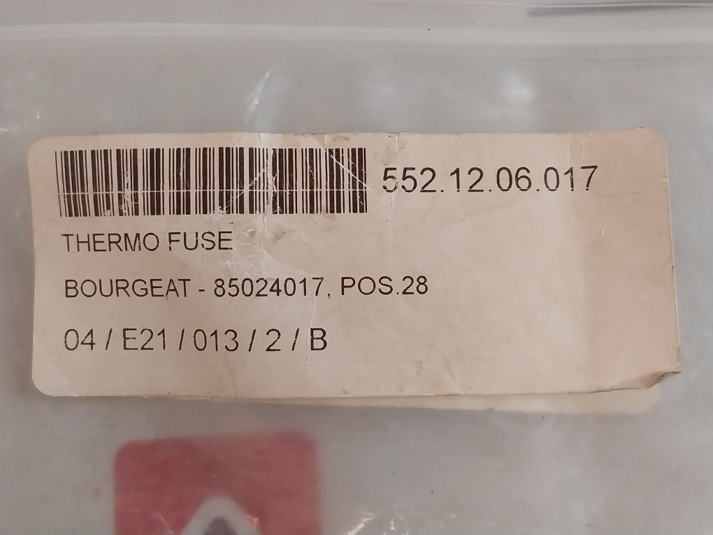 Lot Of 5X Bourgeat 85024017 Thermal Fuse 184°C Cable