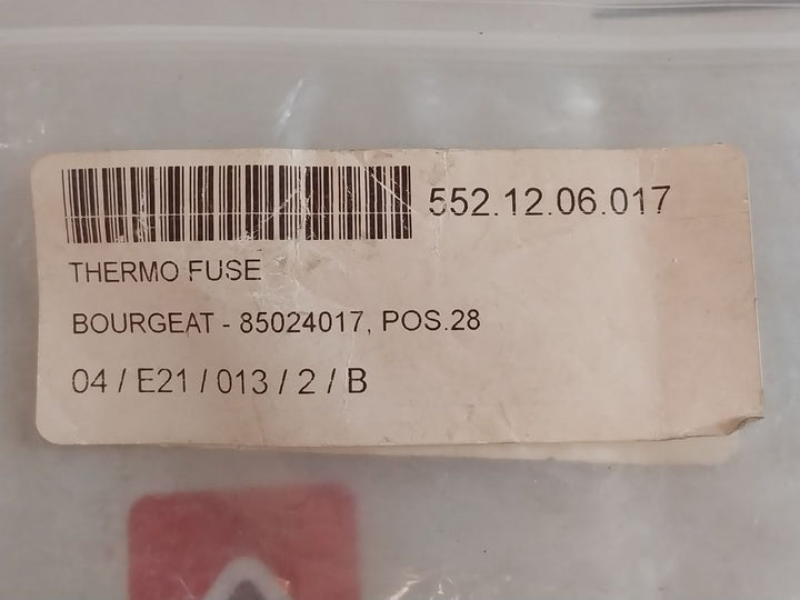 Lot Of 5X Bourgeat 85024017 Thermal Fuse 184°C Cable