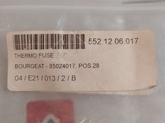 Lot Of 5X Bourgeat 85024017 Thermal Fuse 184°C Cable