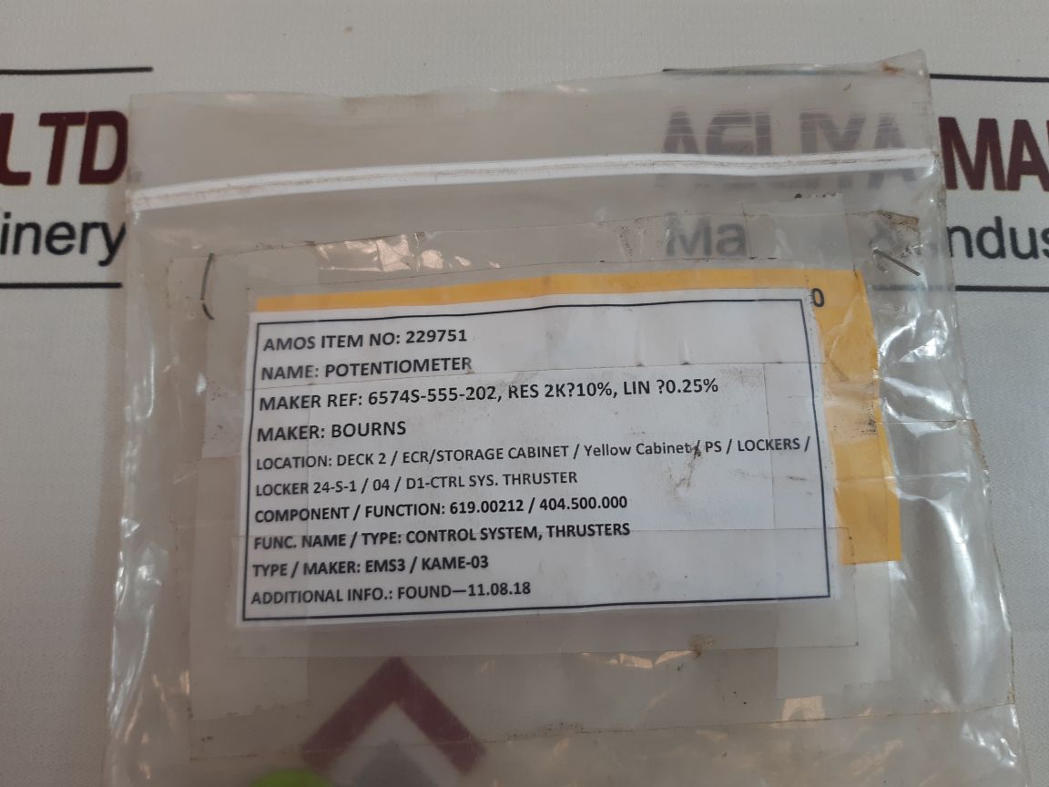 Bourns 6574S-555-202 Potentiometer 