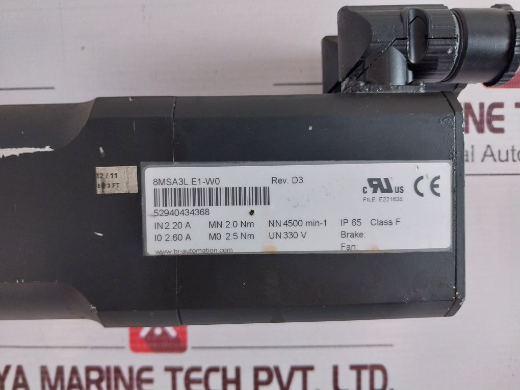Br-automation 8Msa3L.E1-w0 Rev. D3 Servo Motor