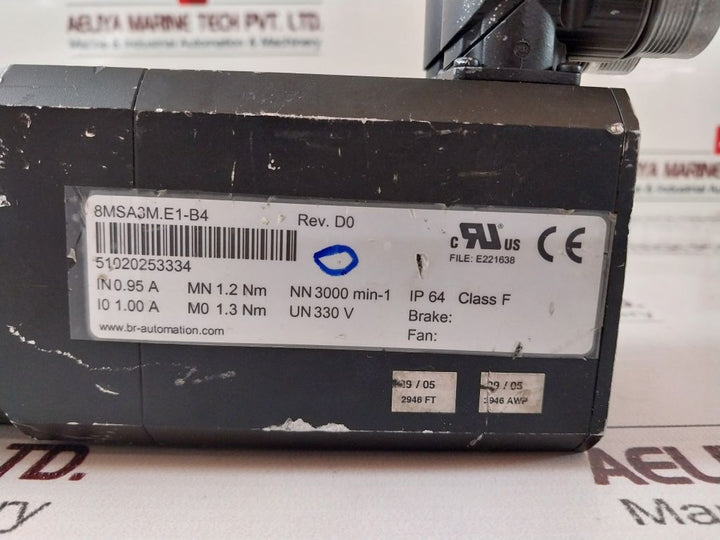 Br-automation 8Msa3M.E1-b4 Rev. D0 3-phase Synchronous Motor
