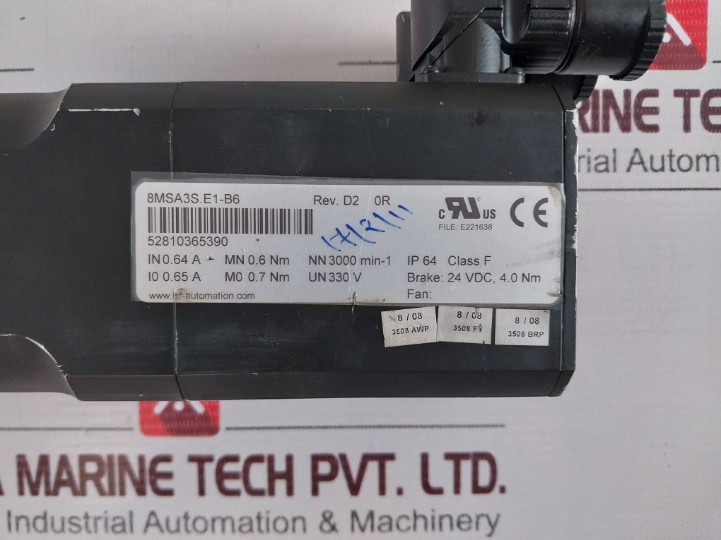 Br-automation 8Msa3S.E1-b6 Servo Motor Ip64 Class F