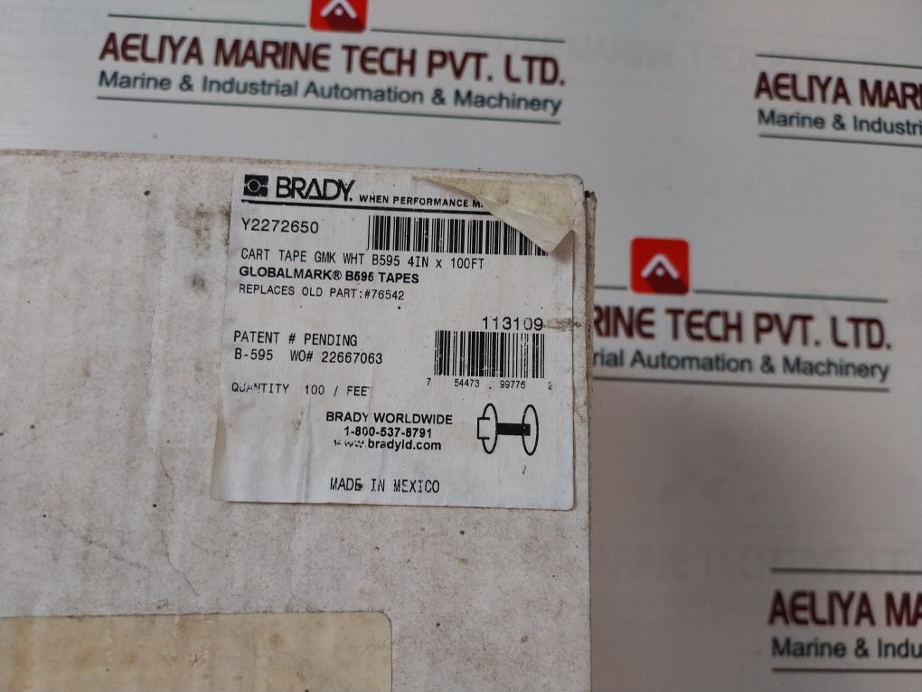 Brady 113109 Non-reusable Tape Cartridge