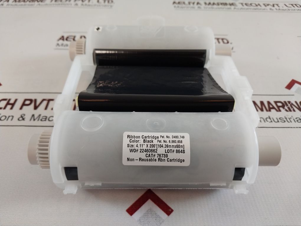 Brady Y93876 76739 Non-reusable Ribbon Cartridge 4.11” X 200’