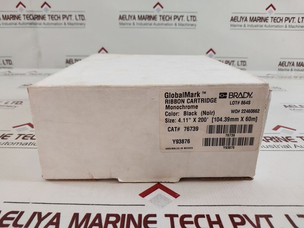 Brady Y93876 76739 Non-reusable Ribbon Cartridge 4.11” X 200’
