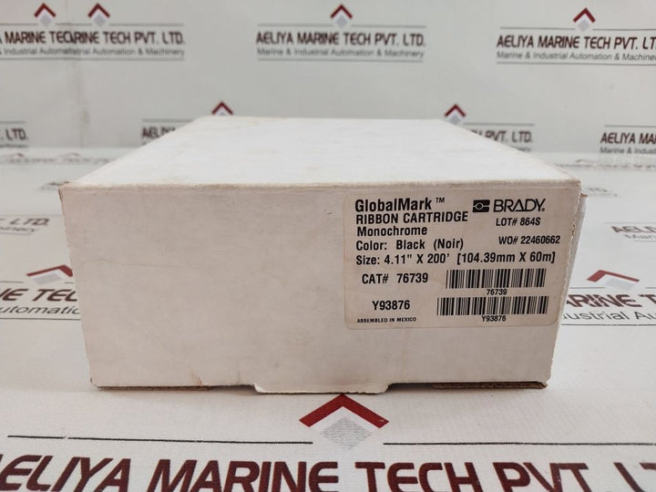 Brady Y93876 76739 Non-reusable Ribbon Cartridge 4.11” X 200’