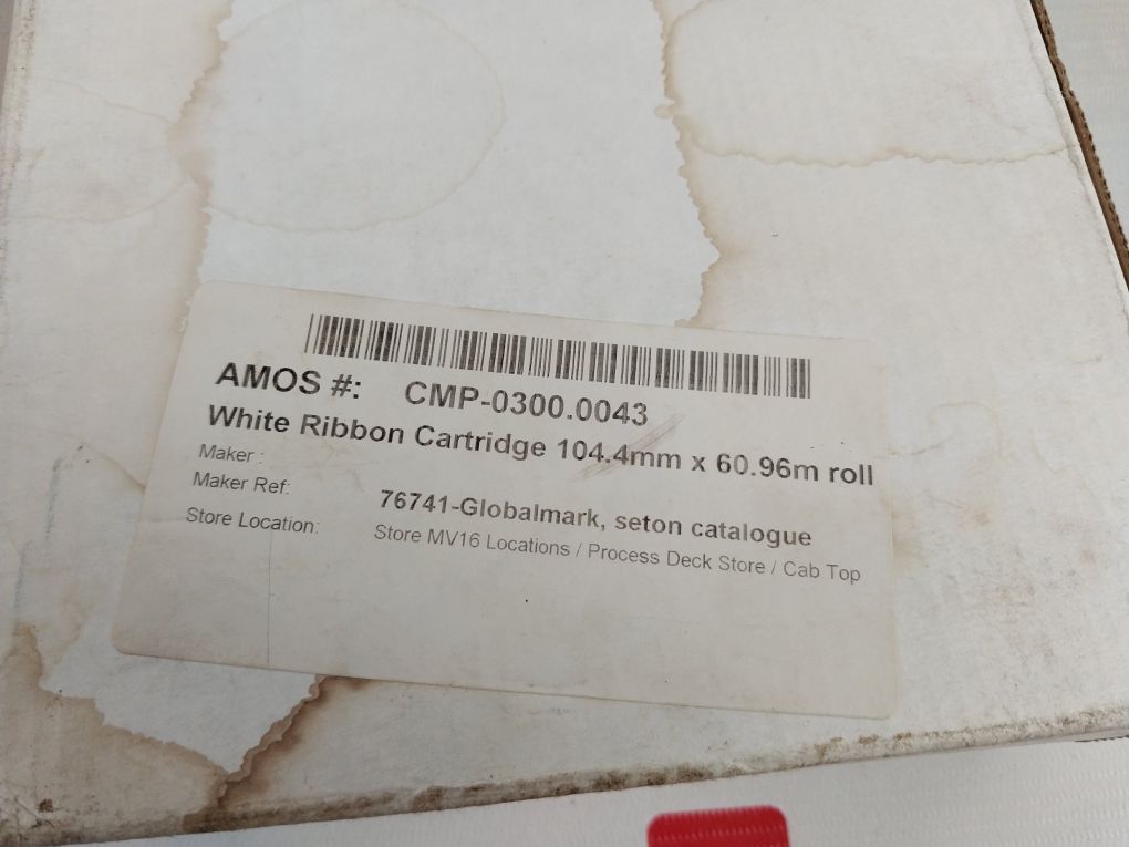 Brady 76741 White (Blanc) Ribbon Cartridge 4.11” X 200’