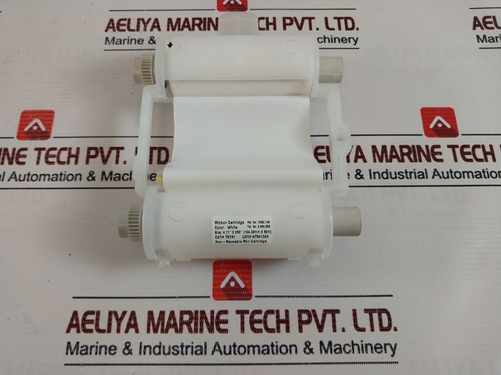 Brady 76741 White (Blanc) Ribbon Cartridge 4.11” X 200’