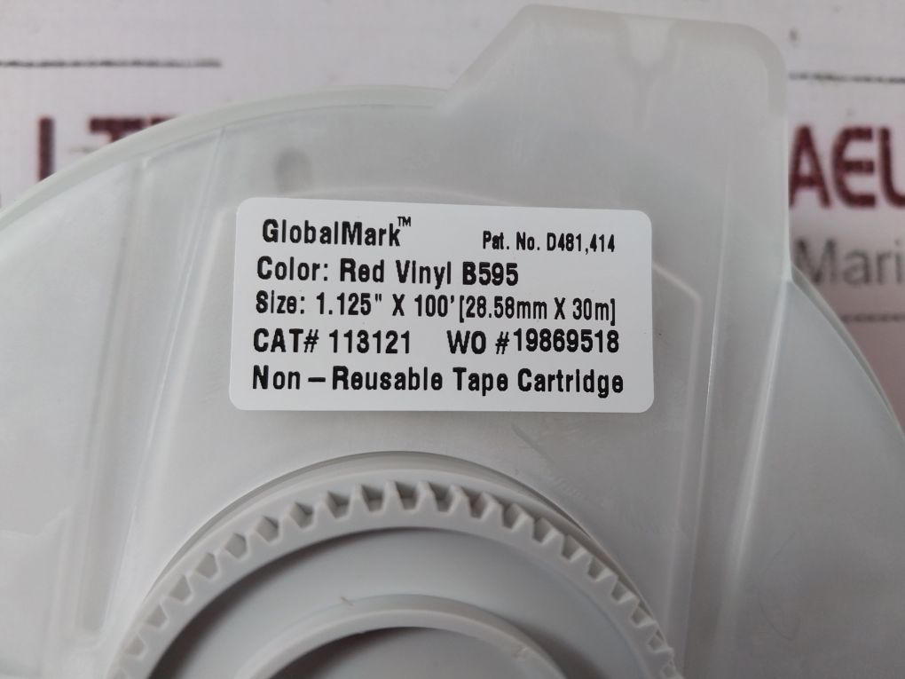 Brady Globalmark B595 1.125” X 100’ Tape Cartridge 113121