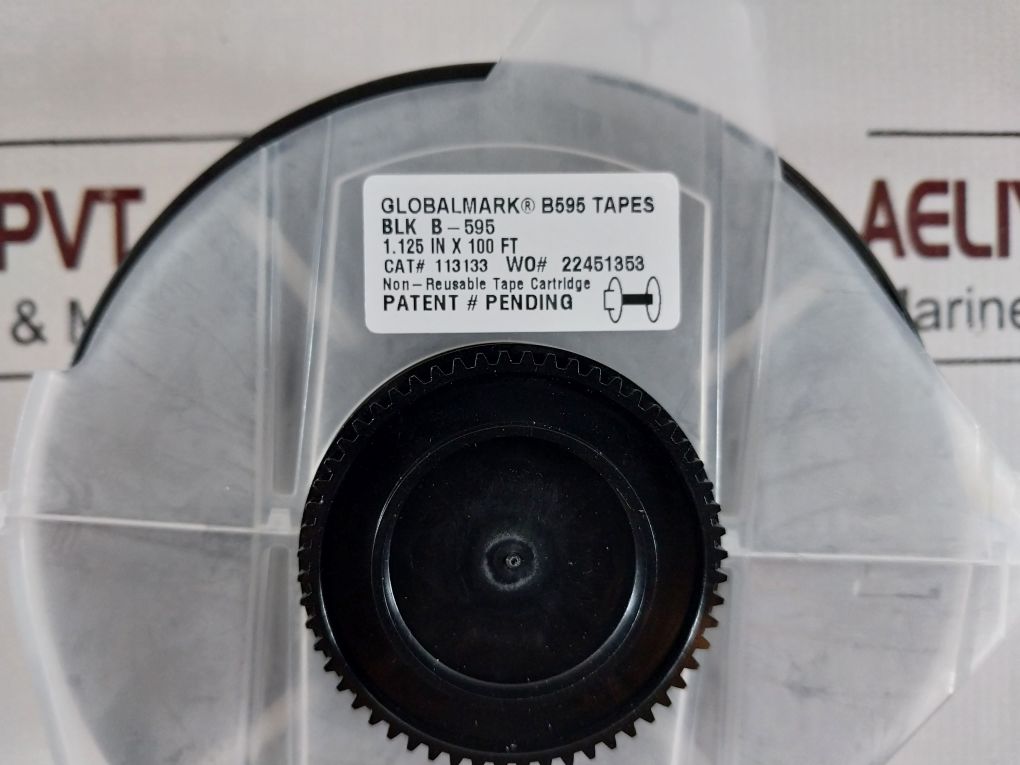 Brady Y2272694 113133 1.125In X 100Ft Globalmark Black Vinyl Tape