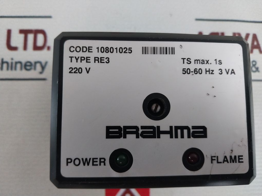 Brahma Re3 Flame Detector 10801025 220V 50-60Hz 3 Va
