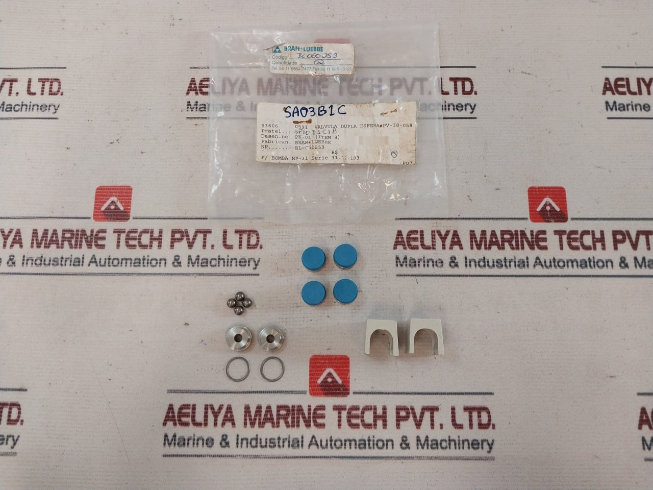 Bran+Luebbe Bl-060259 Double Ball Valve Set