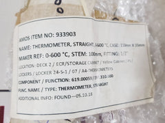 Brannan 0-600°c straight thermometer free shipping by express