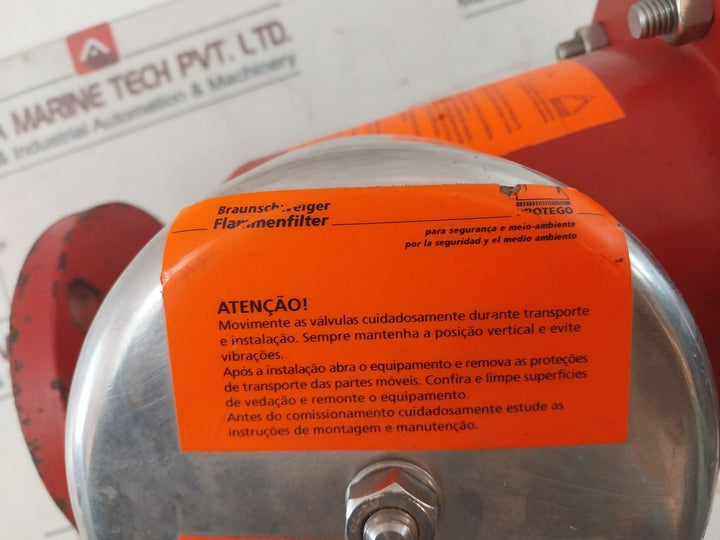 Braunschweiger Flammenfilter Vd/Ts-50-iib3 Safety Relief Valve