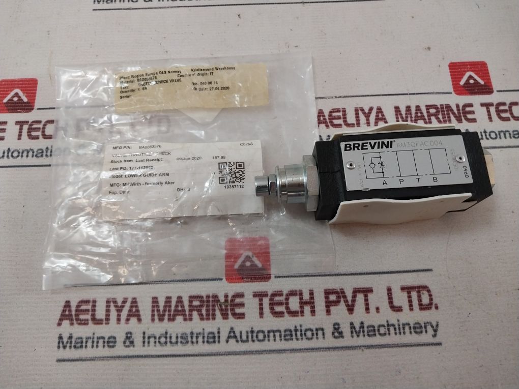 Brevini Am3Qfac004 Throttle/Check Valve