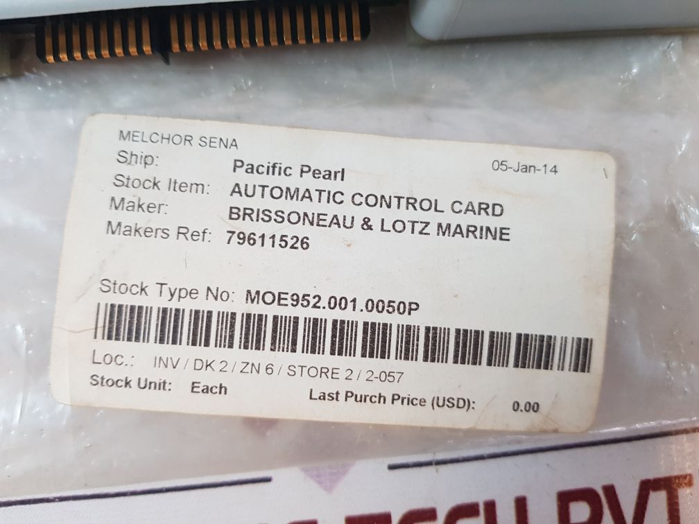 Brissonneau 79611527 Automatic Control Card Ble 1527