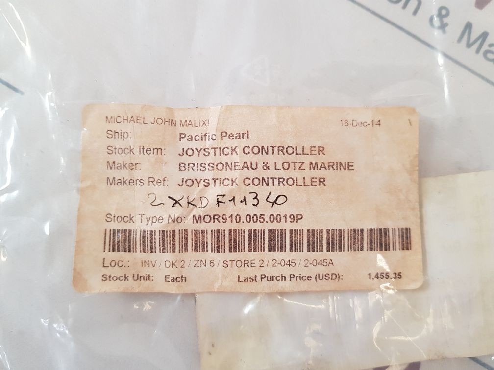 Brissoneau & Lotz Marine Joystick Controller