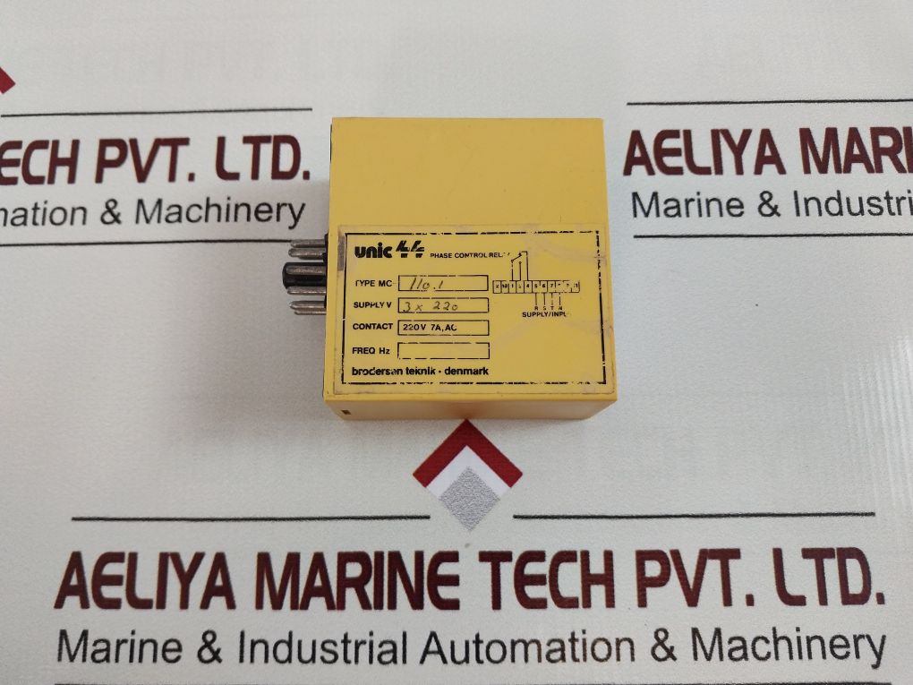 Brodersen Unic Mc-110.1 3-phase Control Relay