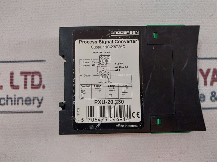 Brodersen Pxu-20.230 Process Signal Converter 110-230Vac