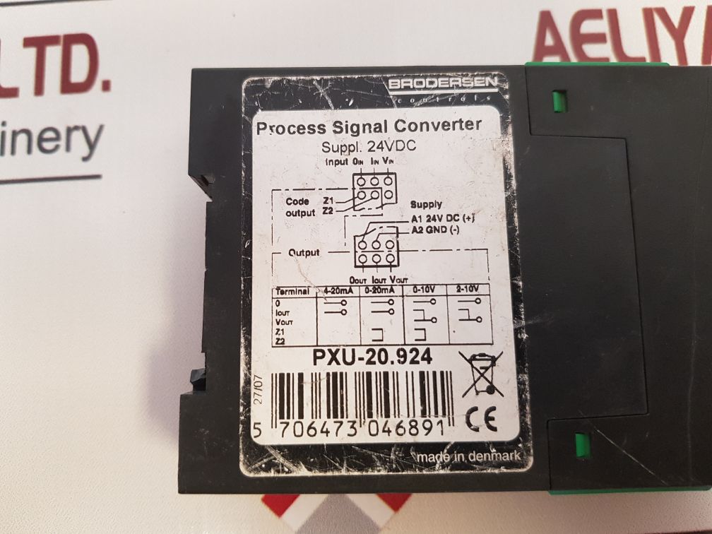 Brodersen Pxu-20.924 Process Signal Converter 24Vdc