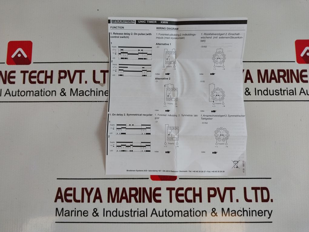 Brodersen Unic Xmw Multi Function Time Relay 