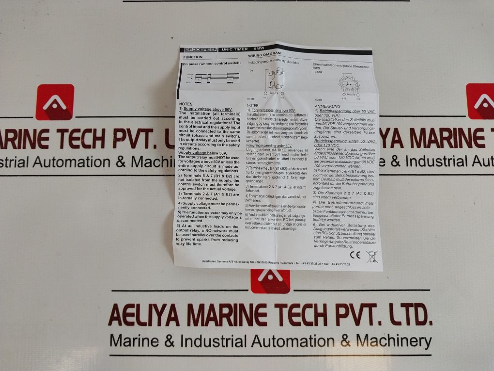 Brodersen Unic Xmw Multi Function Time Relay 