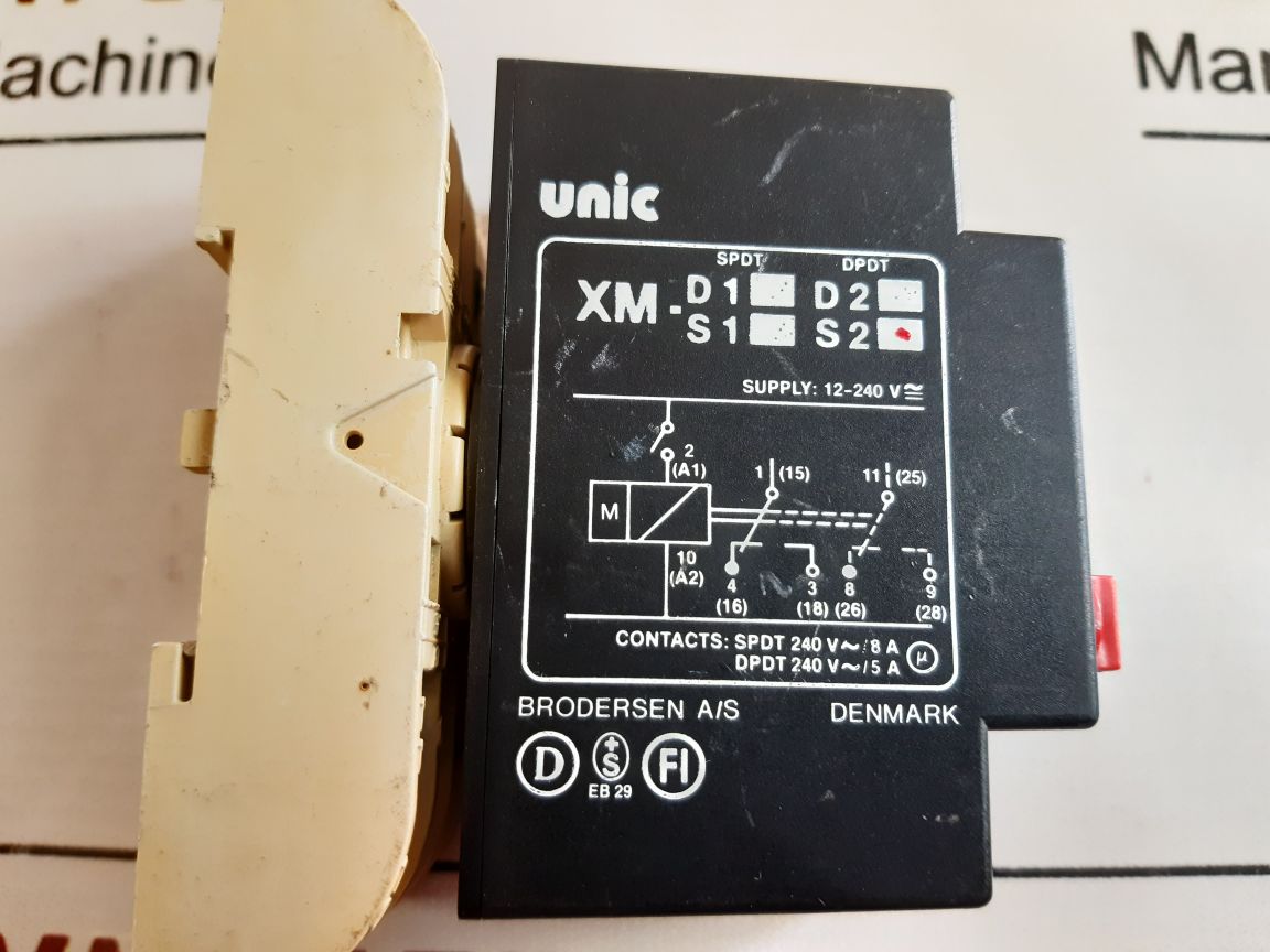 Brodersen Unic Xm-s2 Time Relay 12-240V~