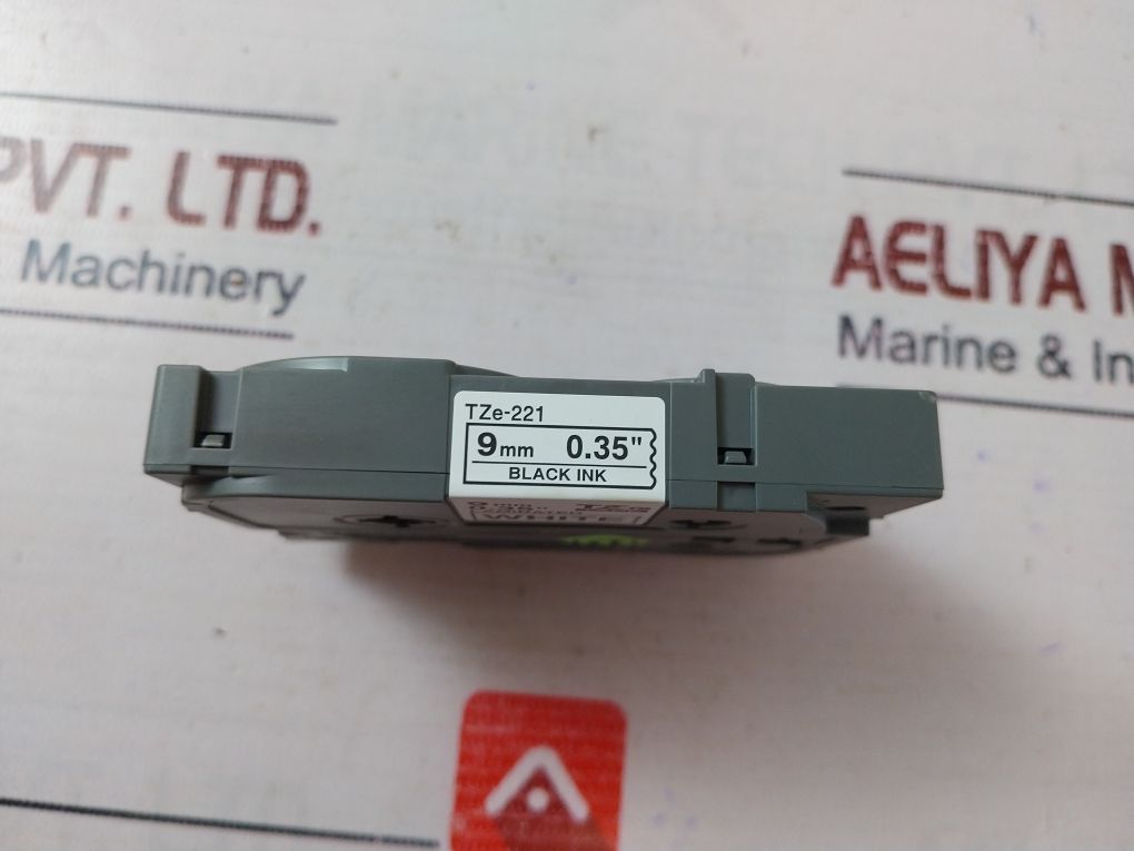 Brother Tze-221 Black Print On White Tape