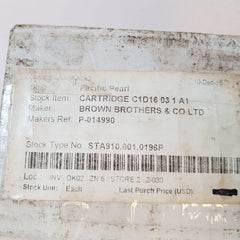 Brown Brothers P-014990 Cartridge C1D16 03 1 A1
