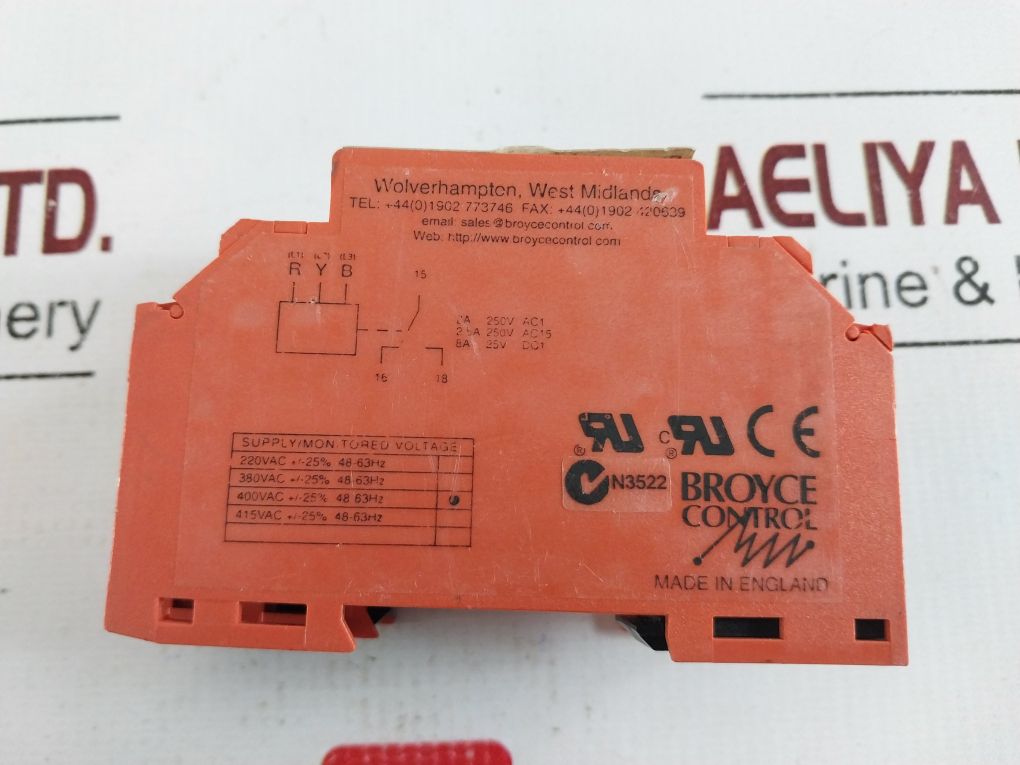Broyce Control M3Pr Phase Sequence Failure Relay