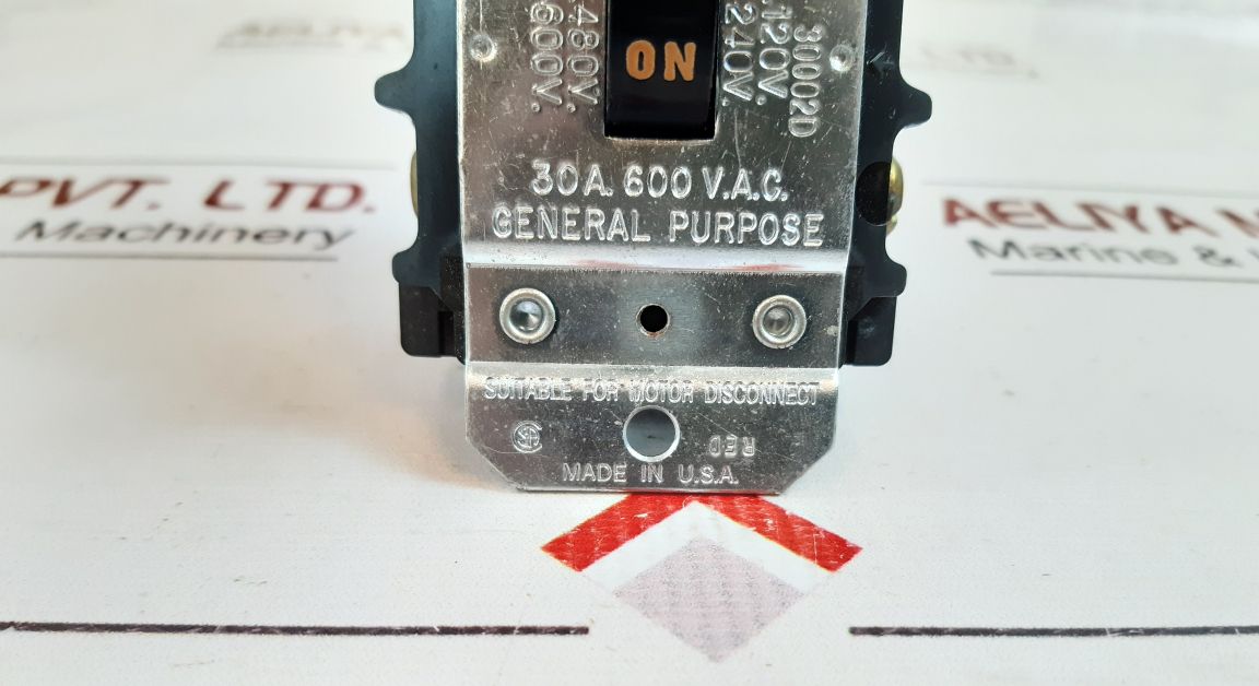 Bryant 30002D Manual Motor Controller Switch 120/240 V