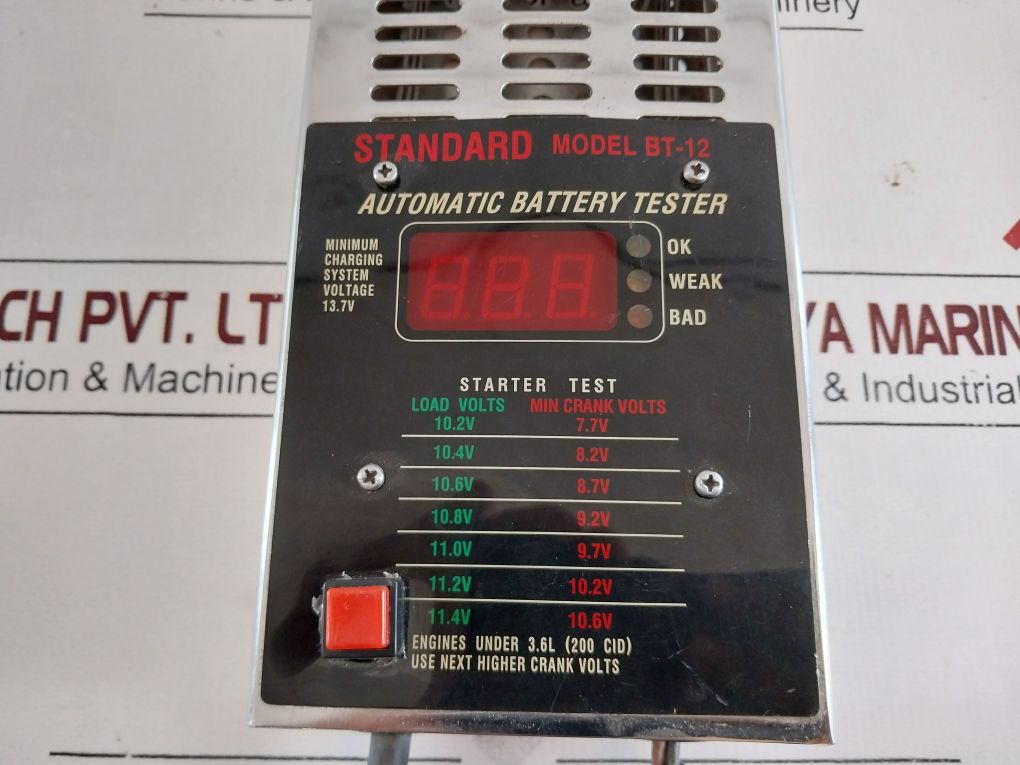 Bt-12 Battery Tester