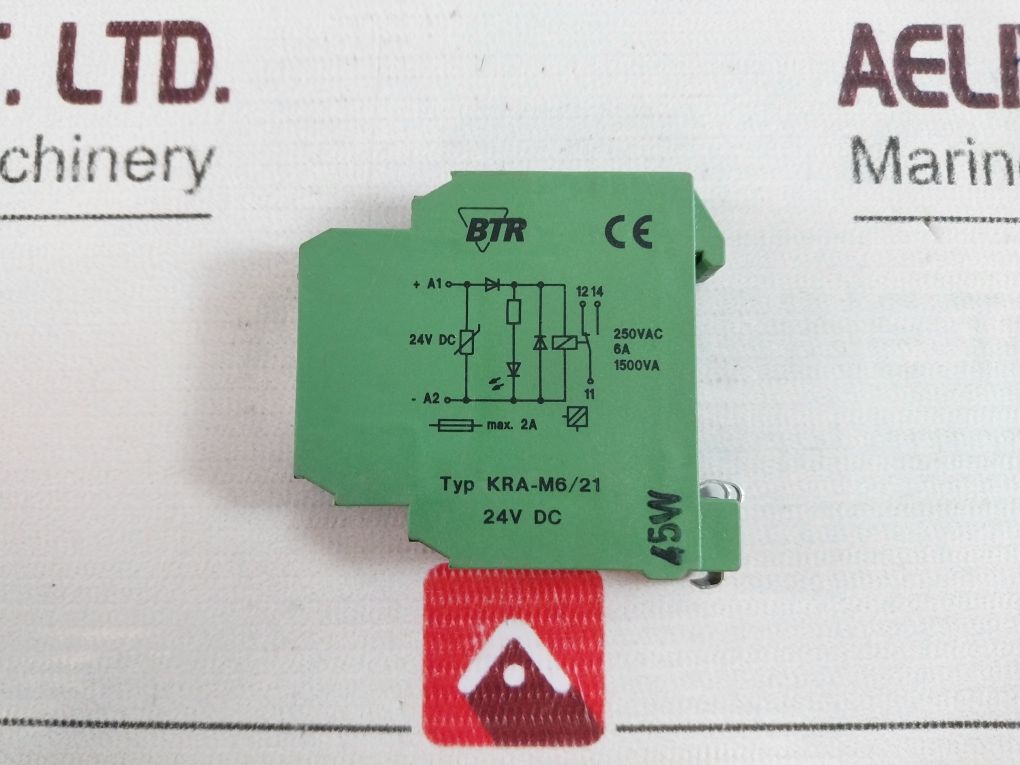Btr Kra-m6/21 Safety Relay 6A 250Vac