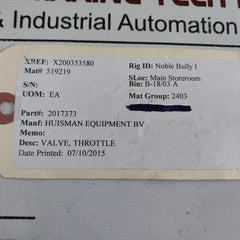 Bucher Hydraulics Srdb-az-10-1 Throttle Check Valve