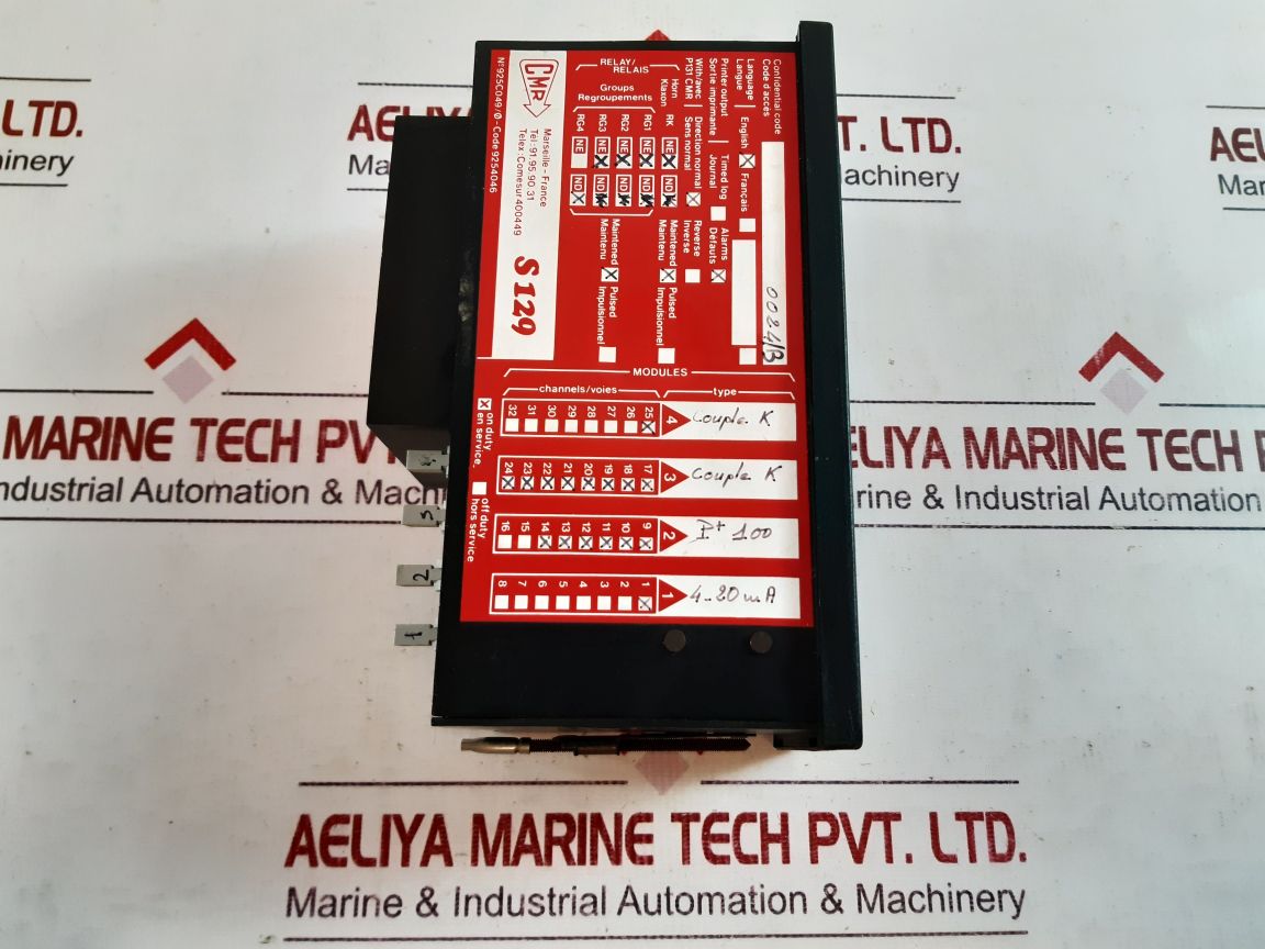 Cmr s129 analog monitoring unit